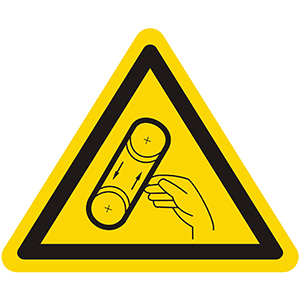 Warnung vor Bandeinzug