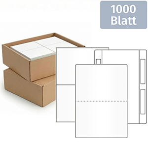 Bogenetiketten 1000 Blatt Packung - Zum Sortiment 