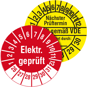 Inspection Labels for Electrical Equipment Inspection Labels for Electrical Equipment - View Assortment