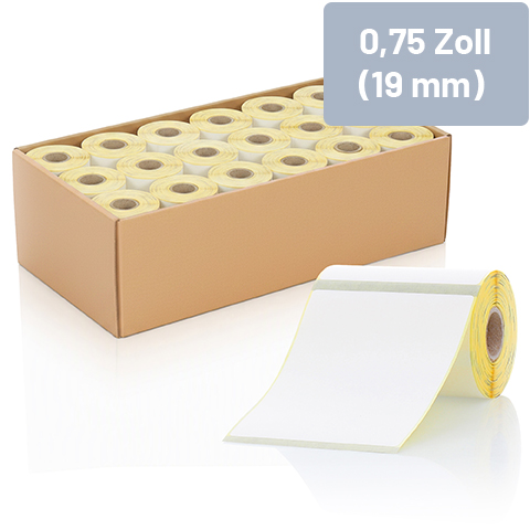 0,75 Zoll (19 mm) Rollenkern für mobile Drucker - Zum Sortiment 