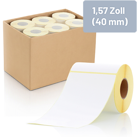 1,57 Zoll (40 mm) Rollenkern für Standard- und Industriedrucker - Zum Sortiment 