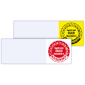 Cable Inspection Labels: Geprüft nach DGUV Vorschrift 3 - on Roll - View Assortment