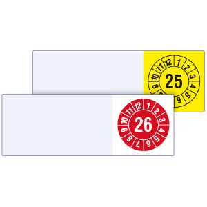 Cable Inspection Labels "Year with months" - on Roll - View Assortment