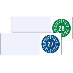 Cable Inspection Labels "Year with months" - on Roll - View Assortment