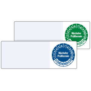 Cable Inspection Labels: Nächster Prüftermin - on Roll - View Assortment