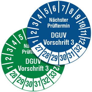 Inspection Date Labels: Nächster Prüftermin DGUV - on Roll - View Assortment