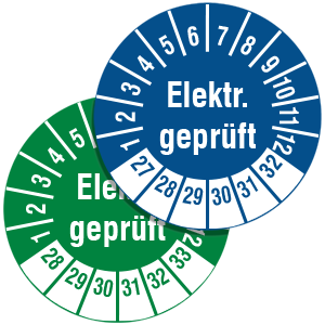 Mehrjahresprüfplakette: Elektr. geprüft - auf Rolle - Zum Sortiment