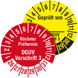 Inspection Date Labels: DGUV - on Roll Inspection Date Labels: DGUV - on Roll - View Assortment