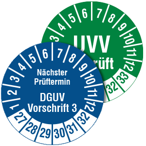 Prüfplaketten nach Vorschrift - Zum Sortiment