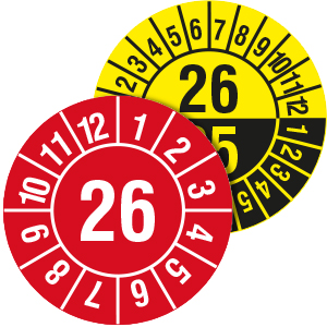 Yearly Inspection Labels Yearly Inspection Labels - View Assortment