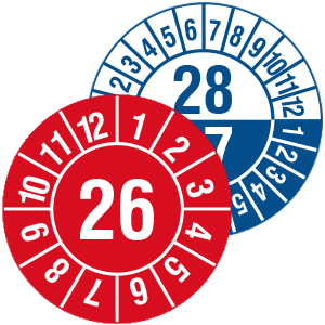 Yearly Inspection Labels - View Assortment