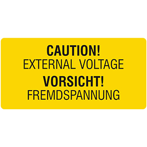 Vorsicht! Fremdspannung
