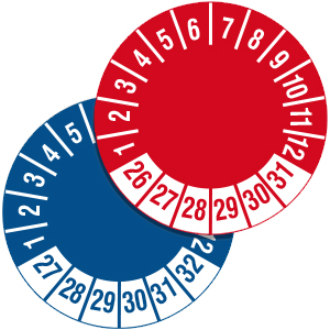 Standard Inspection Date Labels - on Roll - View Assortment