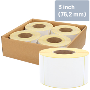 3 inch (76.2 mm) roll core for standard and industrial printers - View Assortment