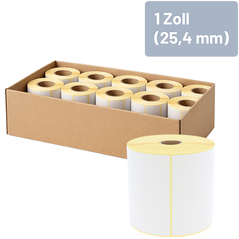 1 Zoll (25,4 mm) Rollenkern für Mini-Desktopdrucker - Zum Sortiment 