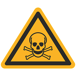 Caution Sign: Toxic or Very Toxic Materials