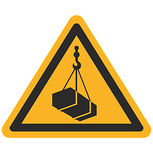 Caution Sign: Overhead Load, Danger Overhead Crane