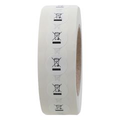 Elektrogeräte-Kennzeichen, DIN EN 50419, Polyester, Ø 12,5 mm - Zum Produkt