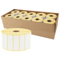 Zebra kompatible Papier Etiketten, 57,15 x 19,05 mm, 10 Rollen im Karton - Zum Produkt