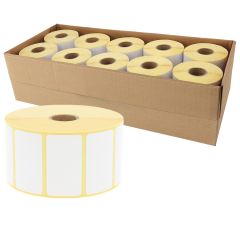 Zebra kompatible Papier Etiketten, 57,15 x 31,75 mm, 10 Rollen im Karton - Zum Produkt