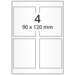 high gloss inkjet labels, 90 x 120 mm - View Product
