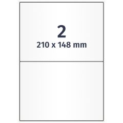 polyethylene foil labels, white, 210 x 148 mm - View Product