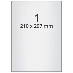 polyester labels, silver, 210 x 297 mm - View Product