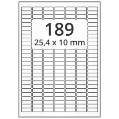 polyester labels, white, 25.4 x 10 mm - View Product