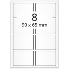 polyester labels, white, 90 x 65 mm - View Product