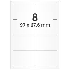 polyester labels, white, 97 x 67.6 mm - View Product
