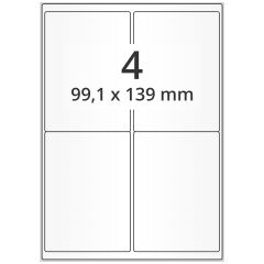 polyester labels, white, 99.1 x 139 mm - View Product