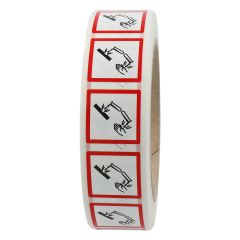 GHS labels GHS 05, corrosive substances, 25 x 25 mm - View Product