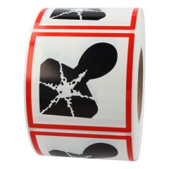 GHS labels GHS 08, health harmful, 100 x 100 mm - View Product