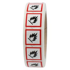GHS labels, GHS 02, class 3, 25 x 25 mm - View Product