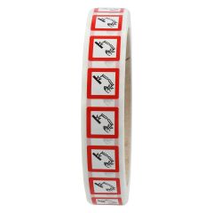 GHS labels GHS 05, corrosive substances, 15 x 15 mm - View Product
