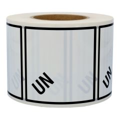 UN labels, ADR regulation 653, polyethylene foil, 100 x 100 mm - View Product