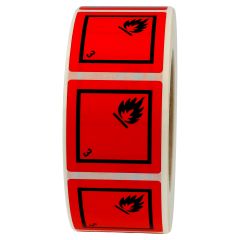 dangerous goods labels, polyethylene foil, 50 x 50 mm - View Product