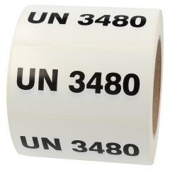UN-Etiketten, UN 3480, Polyethylen, 100 x 50 mm - Zum Produkt