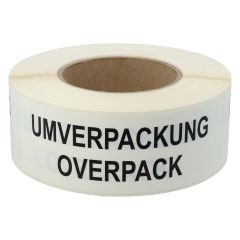 Umverpackung/Overpack labels, polyethylene foil, 150 x 50 mm - View Product