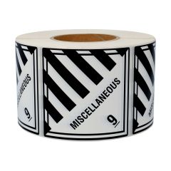 dangerous goods labels, polyethylene foil, 100 x 100 mm - View Product