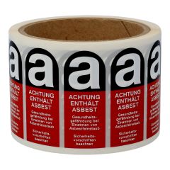 asbestos label, 60 x 25 mm - View Product