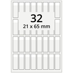 Kabeletiketten, Polyester, 21 x 65 mm - Zum Produkt