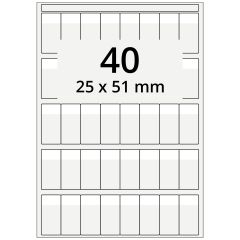 Kabeletiketten, Polyester, 25 x 51 mm - Zum Produkt