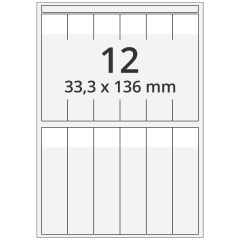 Kabeletiketten, Polyester, 33,3 x 136 mm - Zum Produkt