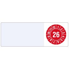 cable inspection label, 2026, PVC/Vinyl, 25 x 70 mm - View Product