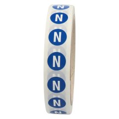 conductor labels, neutral conductor threephase AC, Ø 12.5 mm - View Product