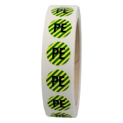 conductor labels, protective conductor, Ø 12.5 mm - View Product