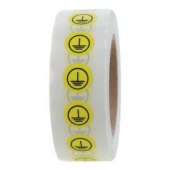conductor labels, protective conductor - class 1, Ø 12.5 mm - View Product