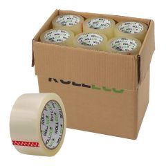 packaging tape, 50 mm wide, 66 m long, quiet and easy rolling - View Product