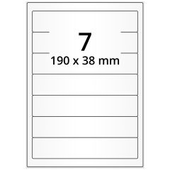 Papier Etiketten, 190 x 38 mm - Zum Produkt